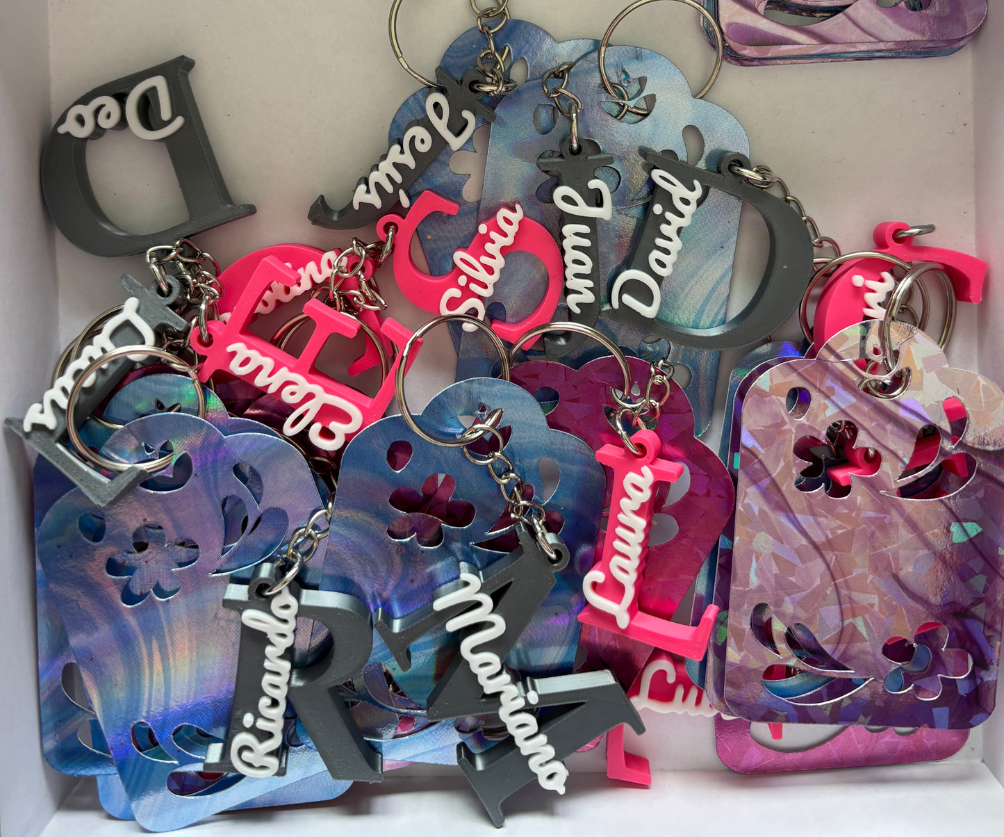 Llaveros con Nombre Personalizado 3D y Crochet | Bautizos y Comuniones