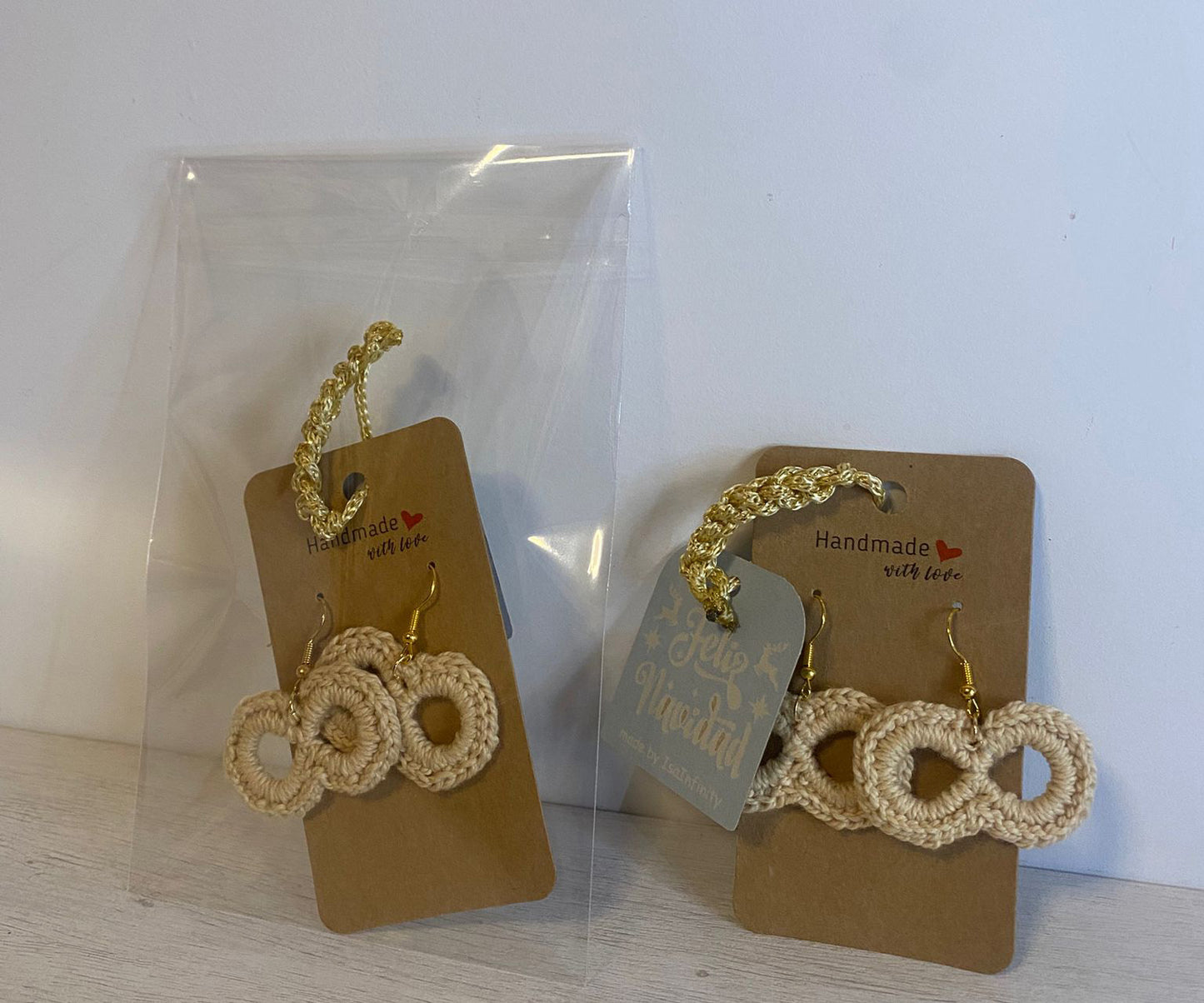 Pendientes Infinito | Crochet y Crochet con Base 3D