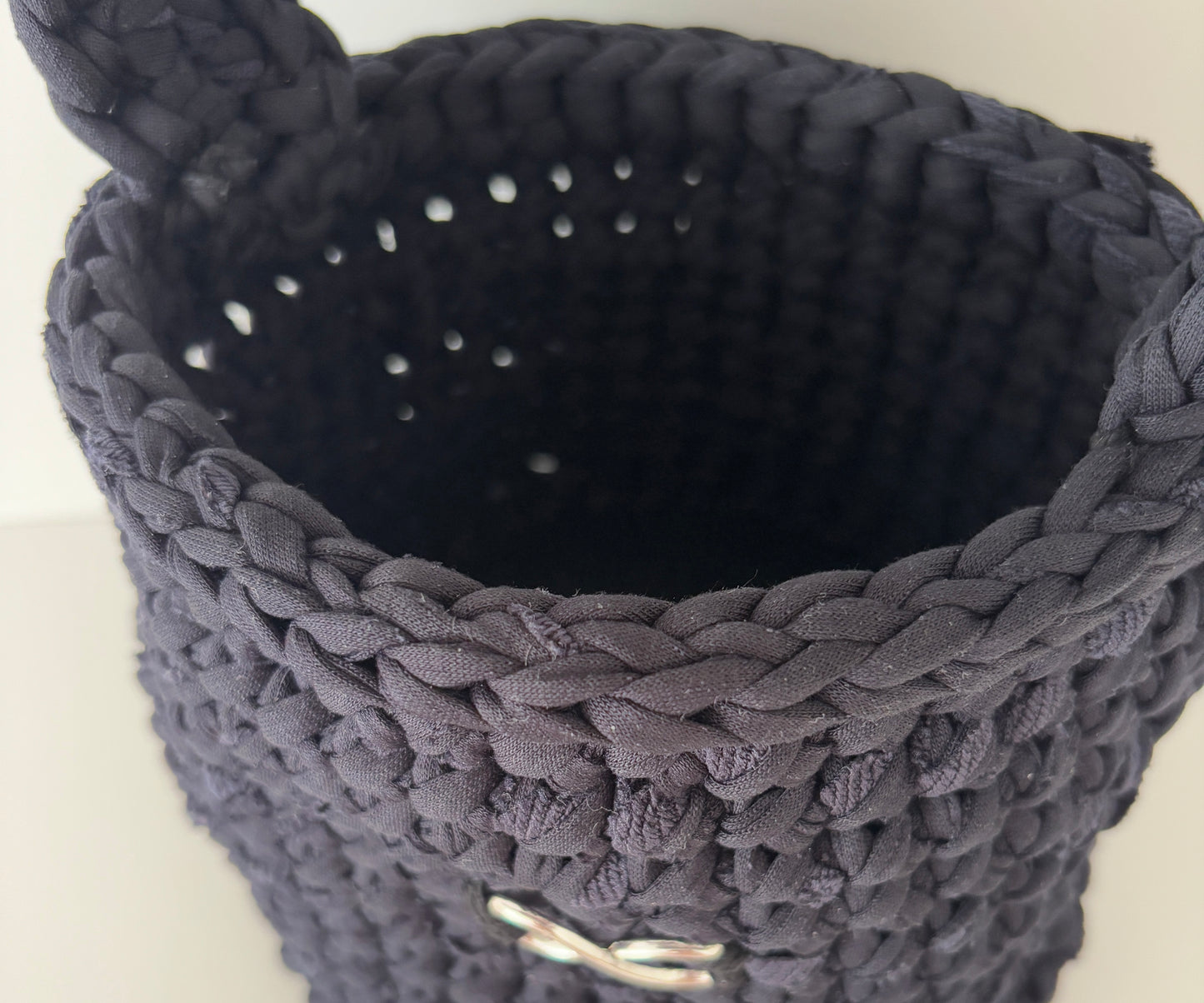 Bolso Trapillo Negro Redondo
