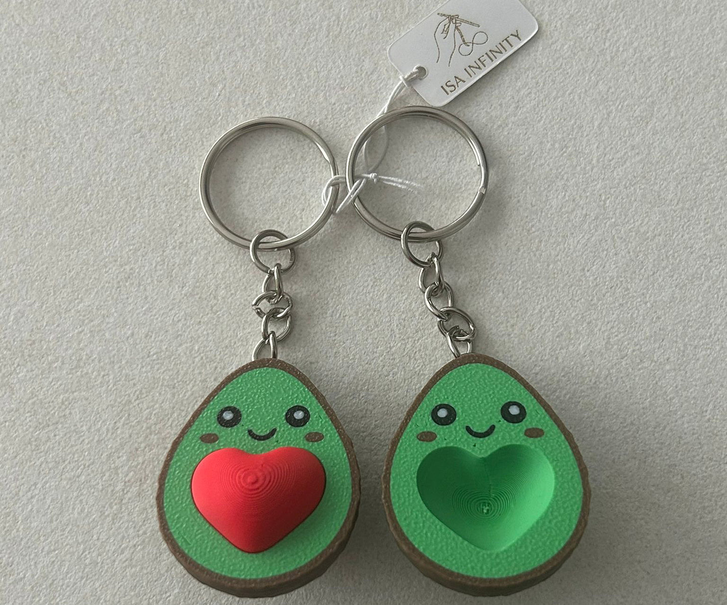 Llaveros de Pareja Aguacates Enamorados