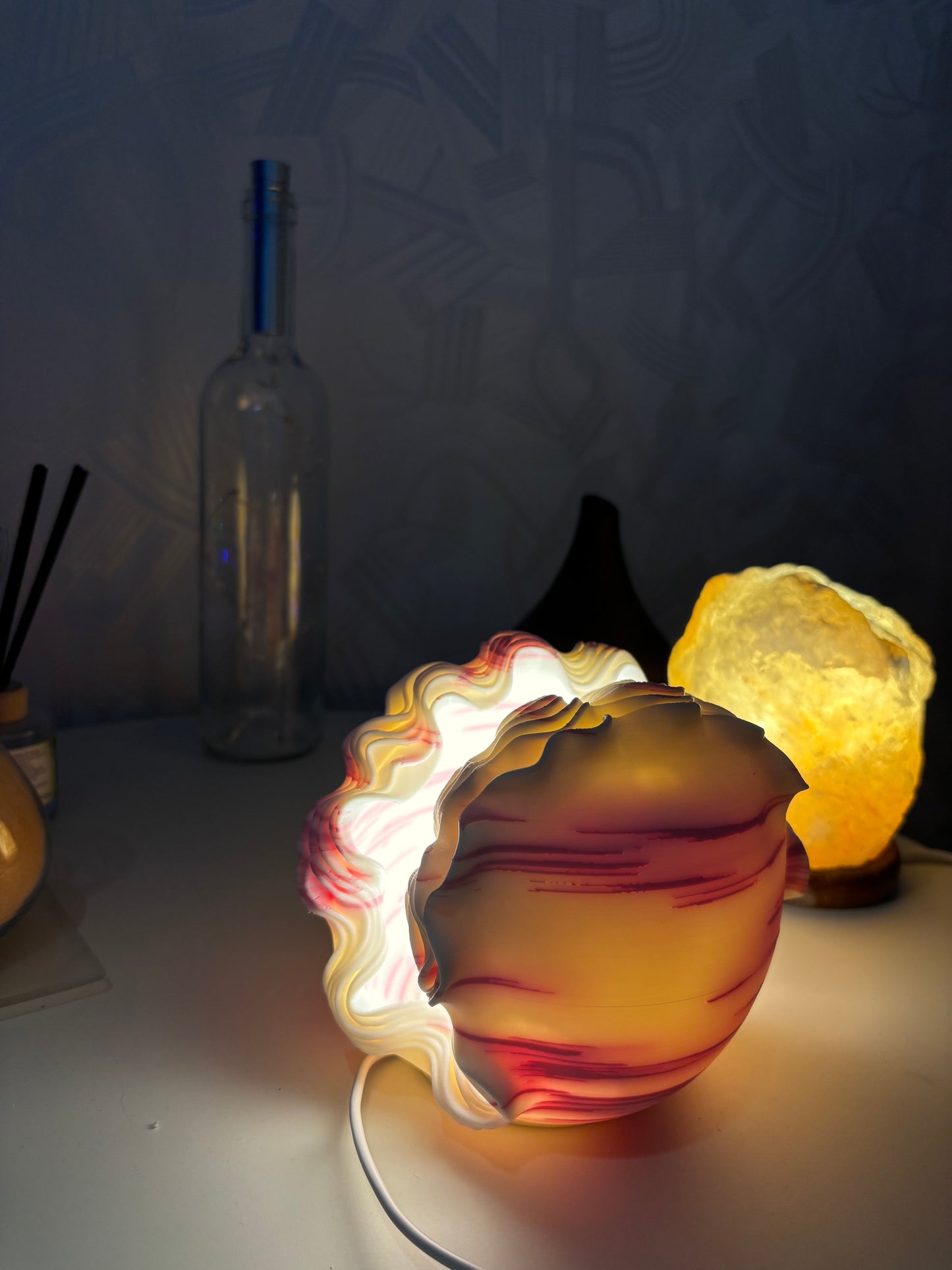 Pantalla Lámpara Concha Marina | LED USB