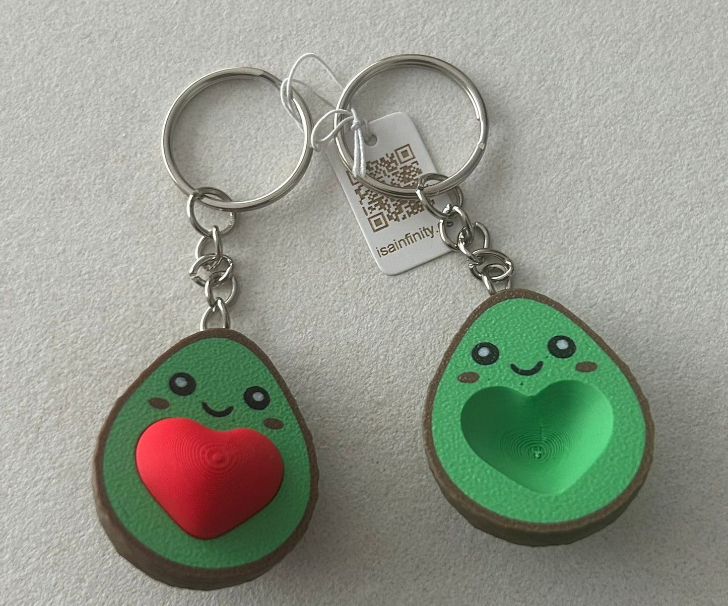 Llaveros de Pareja Aguacates Enamorados