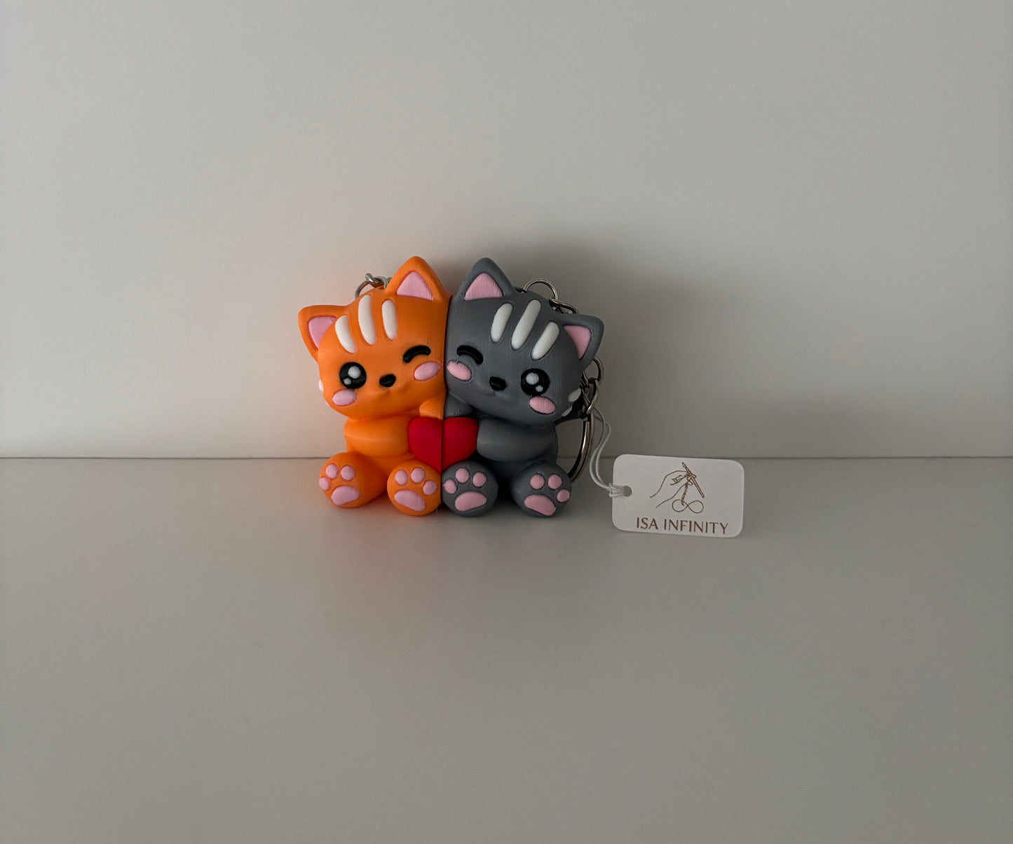 Llaveros de Pareja Gatos Enamorados
