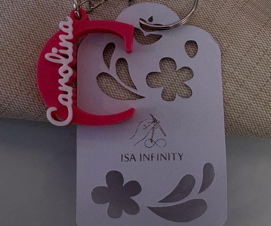 Llaveros con Nombre Personalizado 3D y Crochet | Bautizos y Comuniones
