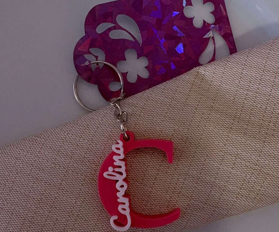 Llaveros con Nombre Personalizado 3D y Crochet | Bautizos y Comuniones