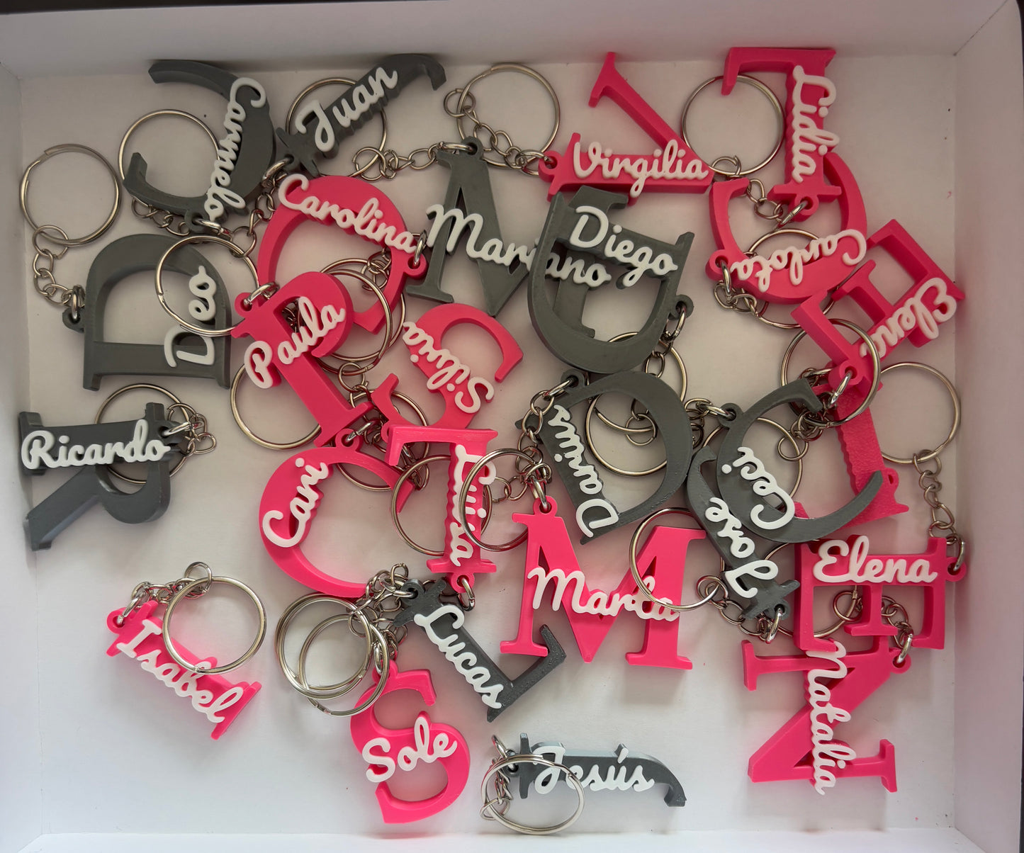 Llaveros con Nombre Personalizado 3D y Crochet | Bautizos y Comuniones