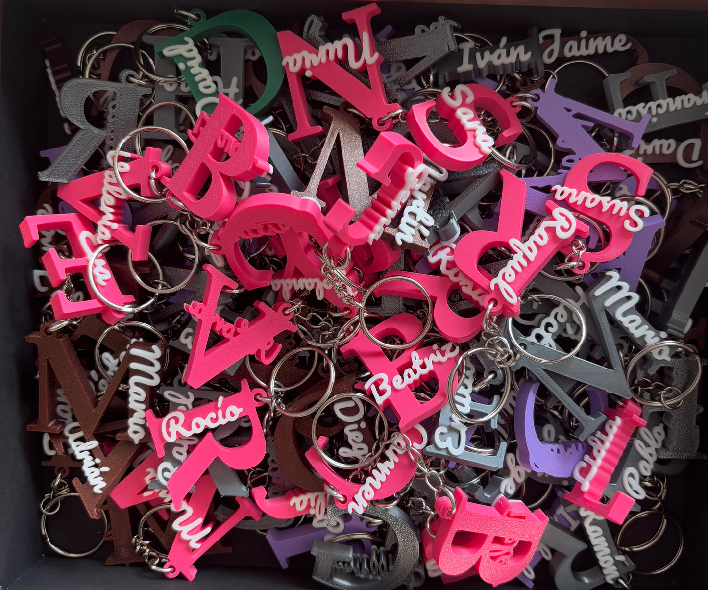 Llaveros con Nombre Personalizado 3D y Crochet | Bautizos y Comuniones