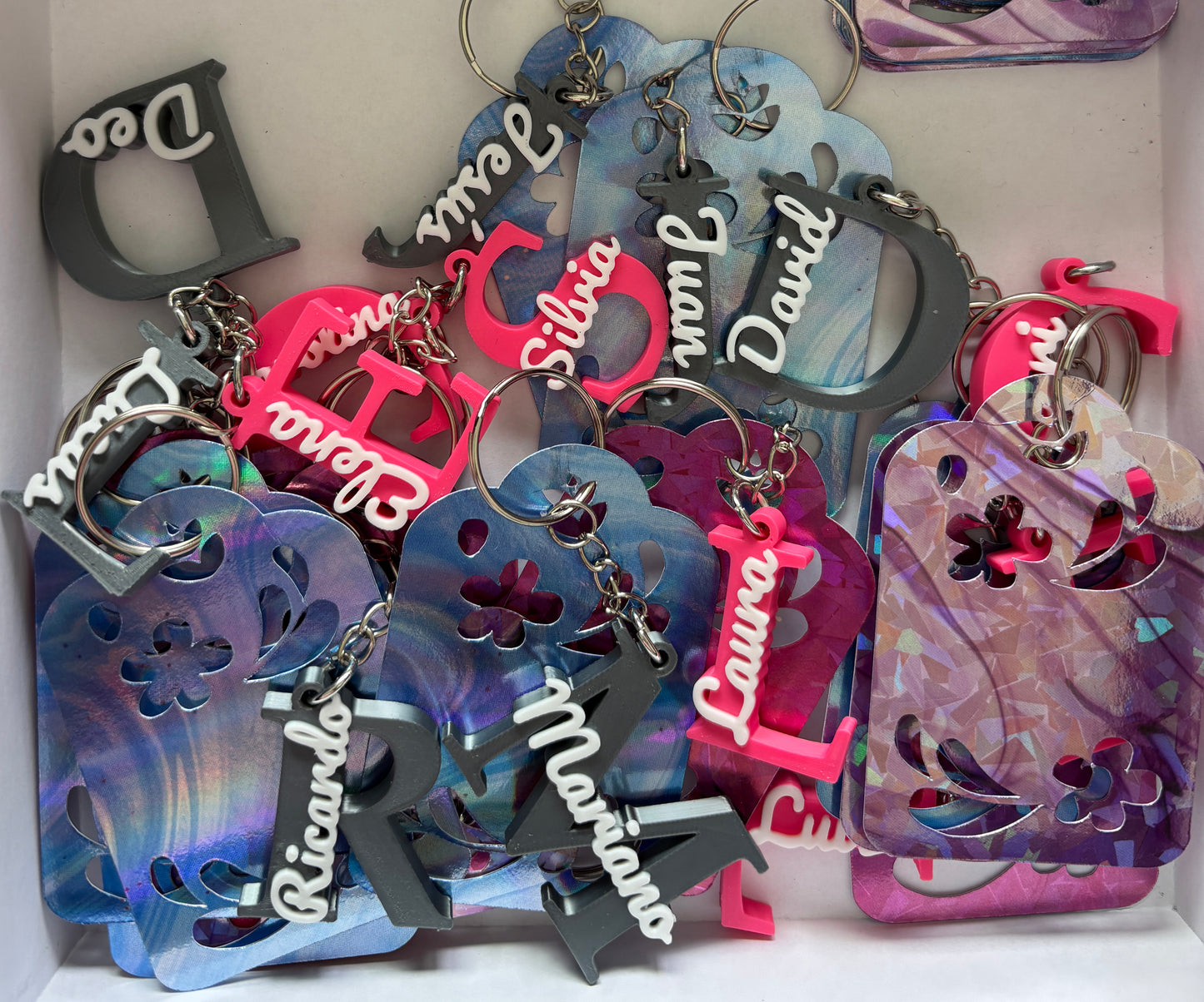 Llaveros con Nombre Personalizado 3D y Crochet | Bautizos y Comuniones