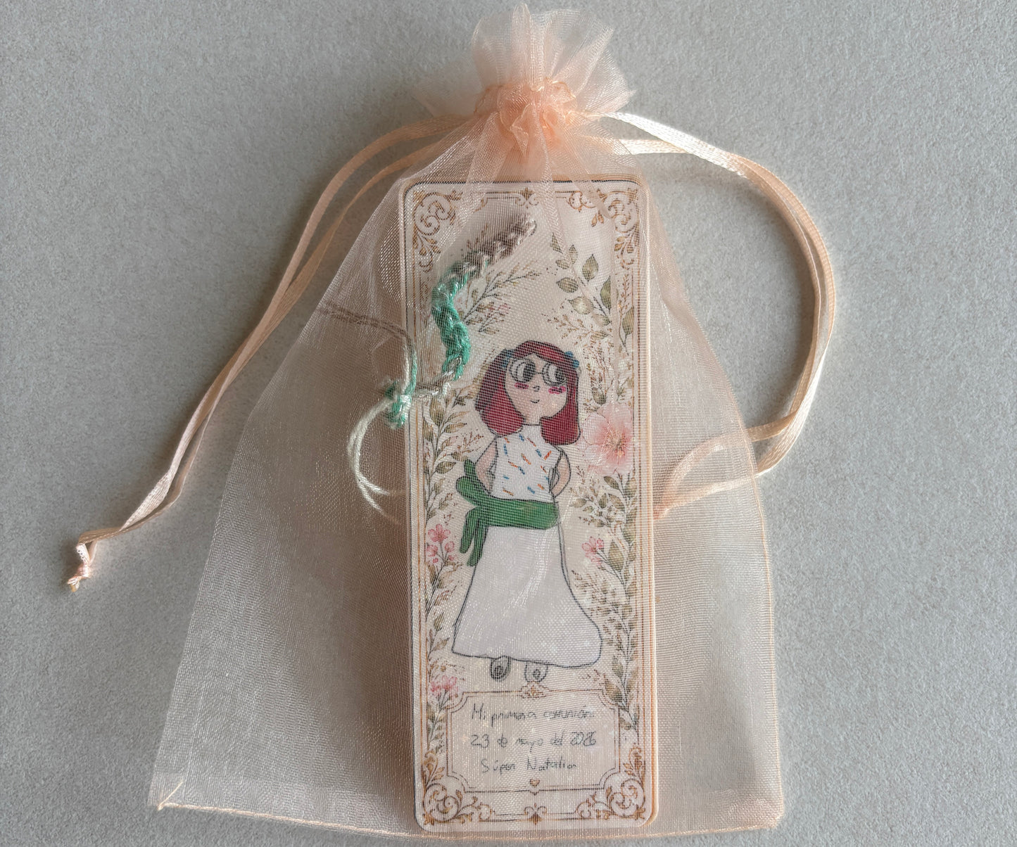 Marcapaginas Personalizado 3D y Crochet | Bautizos y Comuniones