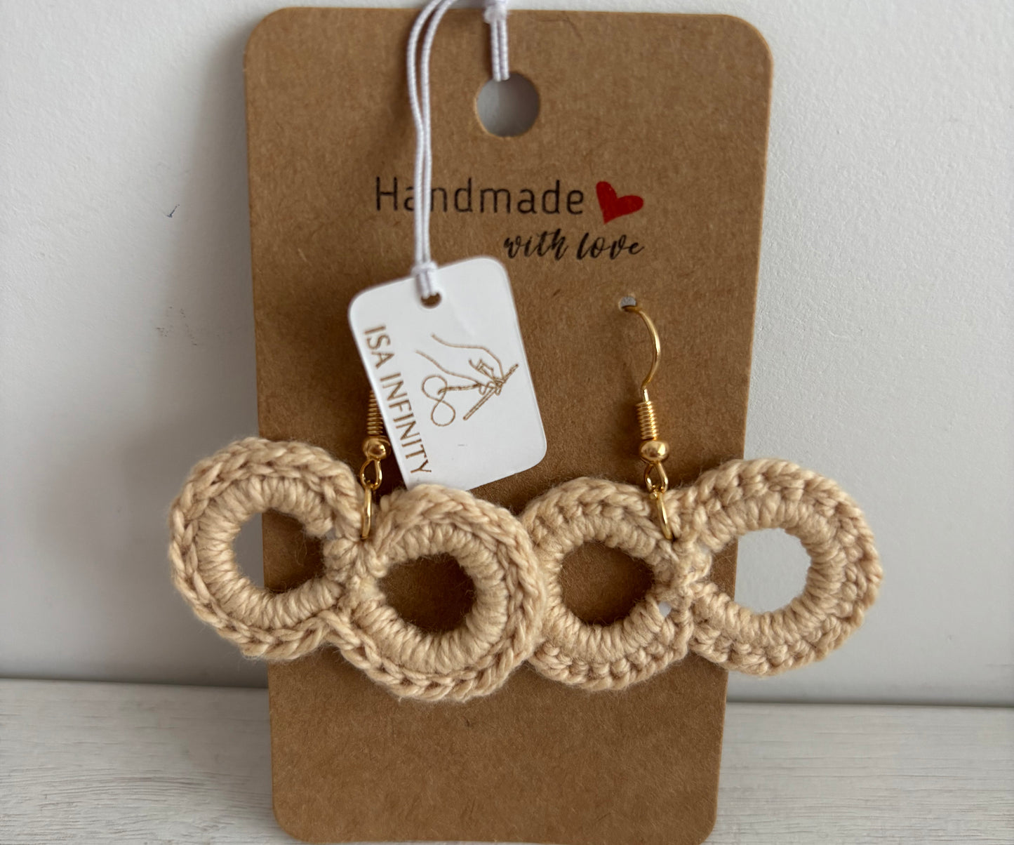 Pendientes Infinito | Crochet y Crochet con Base 3D