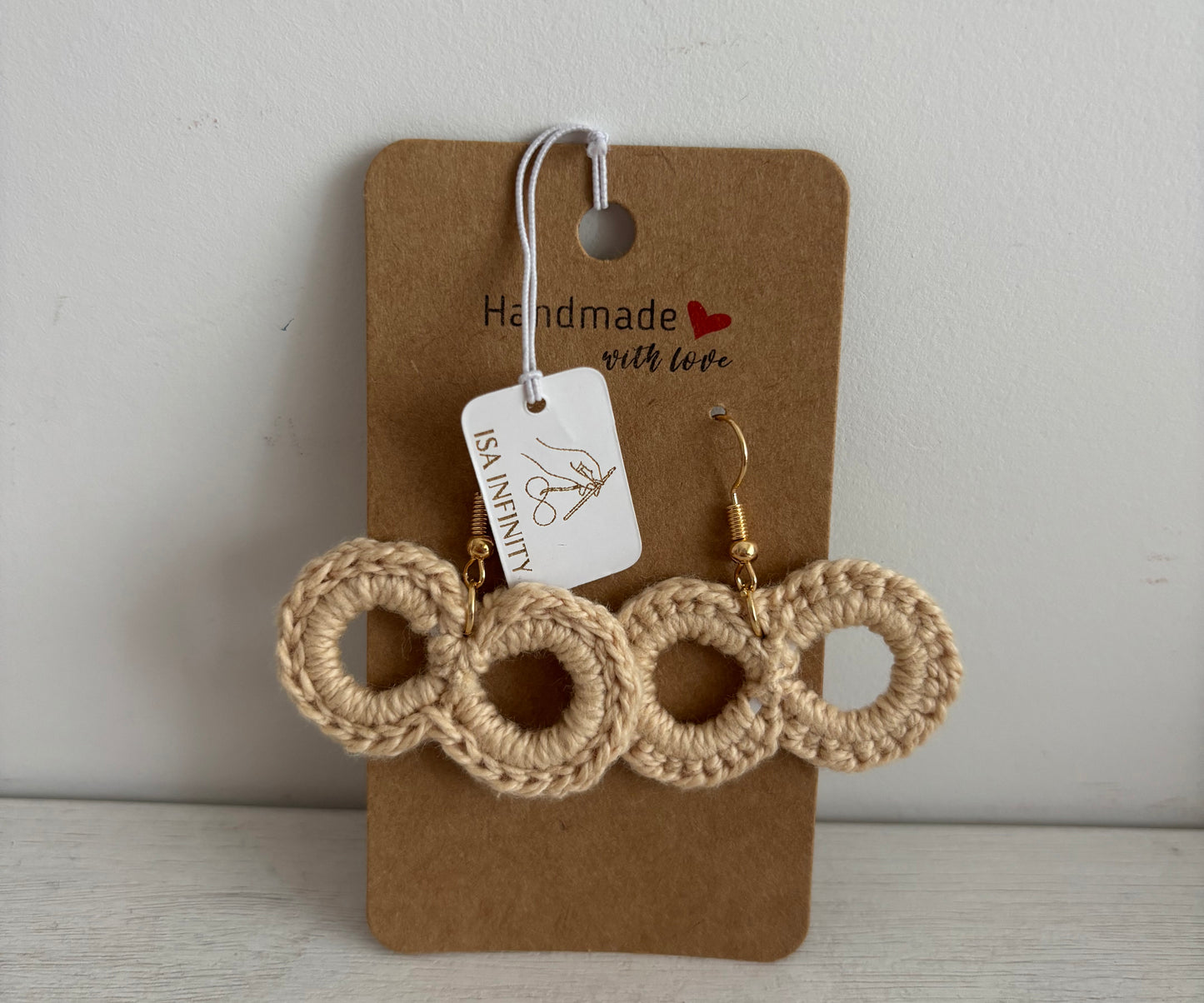 Pendientes Infinito | Crochet y Crochet con Base 3D
