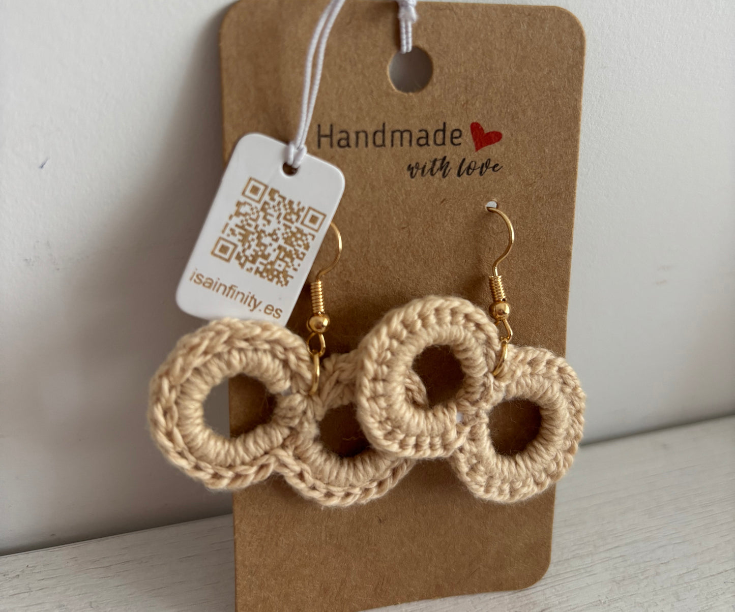 Pendientes Infinito | Crochet y Crochet con Base 3D