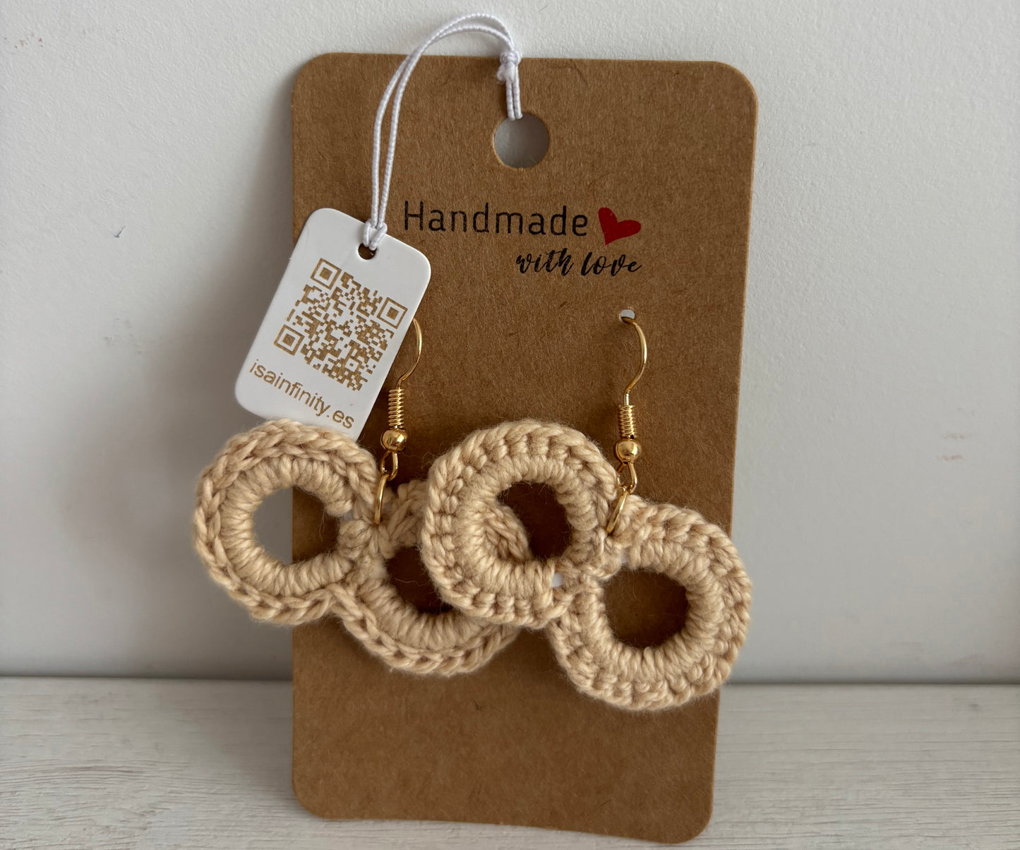 Pendientes Infinito | Crochet y Crochet con Base 3D