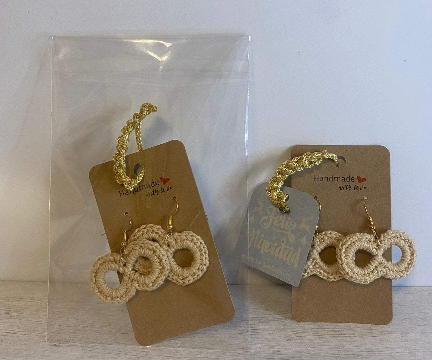 Pendientes Infinito | Crochet y Crochet con Base 3D